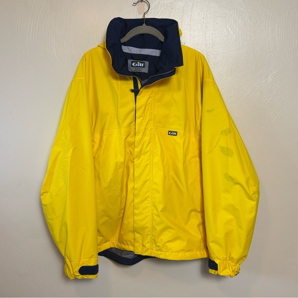 Gill Men’s Jacket Coast-Lite IN2J Breathable Sailing Boating Yellow‎ Navy Blue L